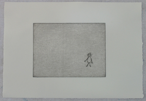 ohne Titel, Kaltnadelradierung, Serie mit 3 Blättern a 15 x 20 cm